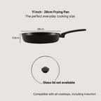Brown Inoble Frying Pan Set (2pcs, 10” & 11”)