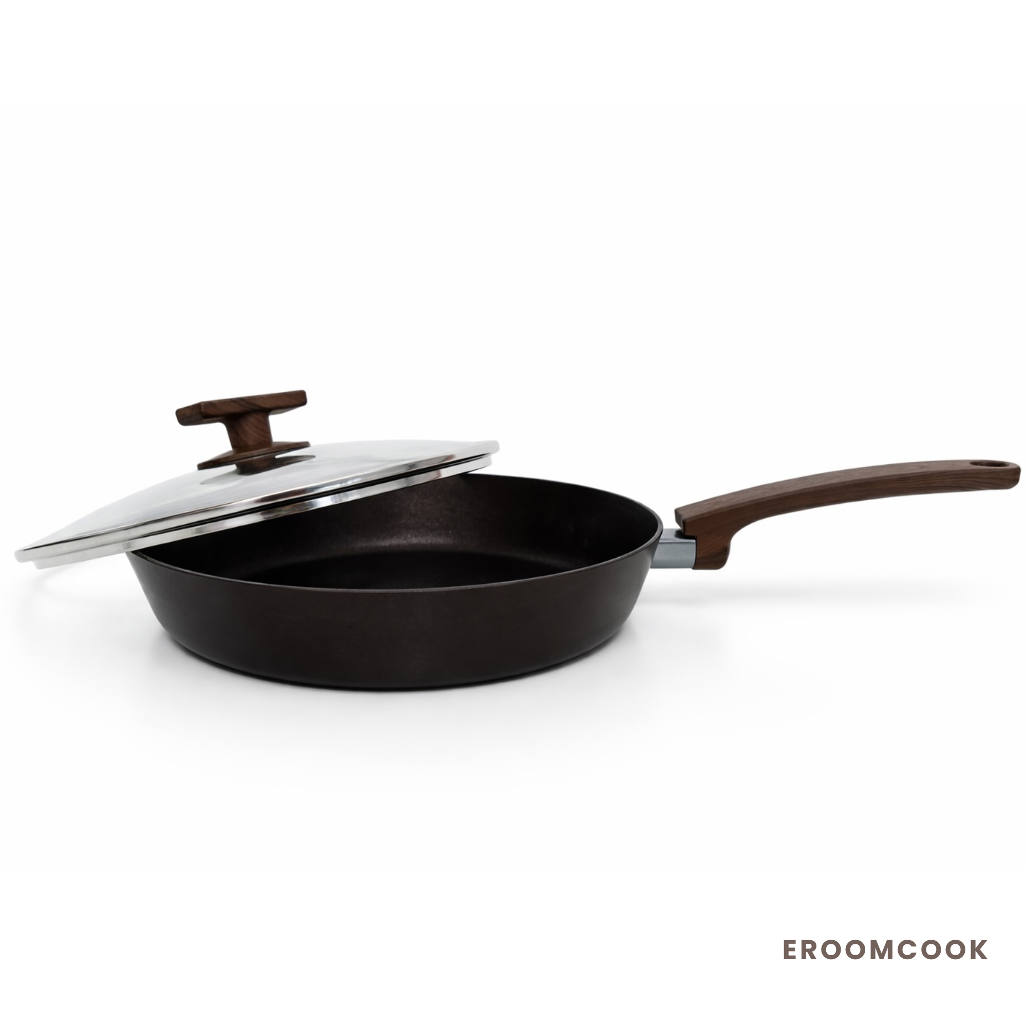 Brown Inoble 28cm|11" Frying Pan & Wok & Lid SET