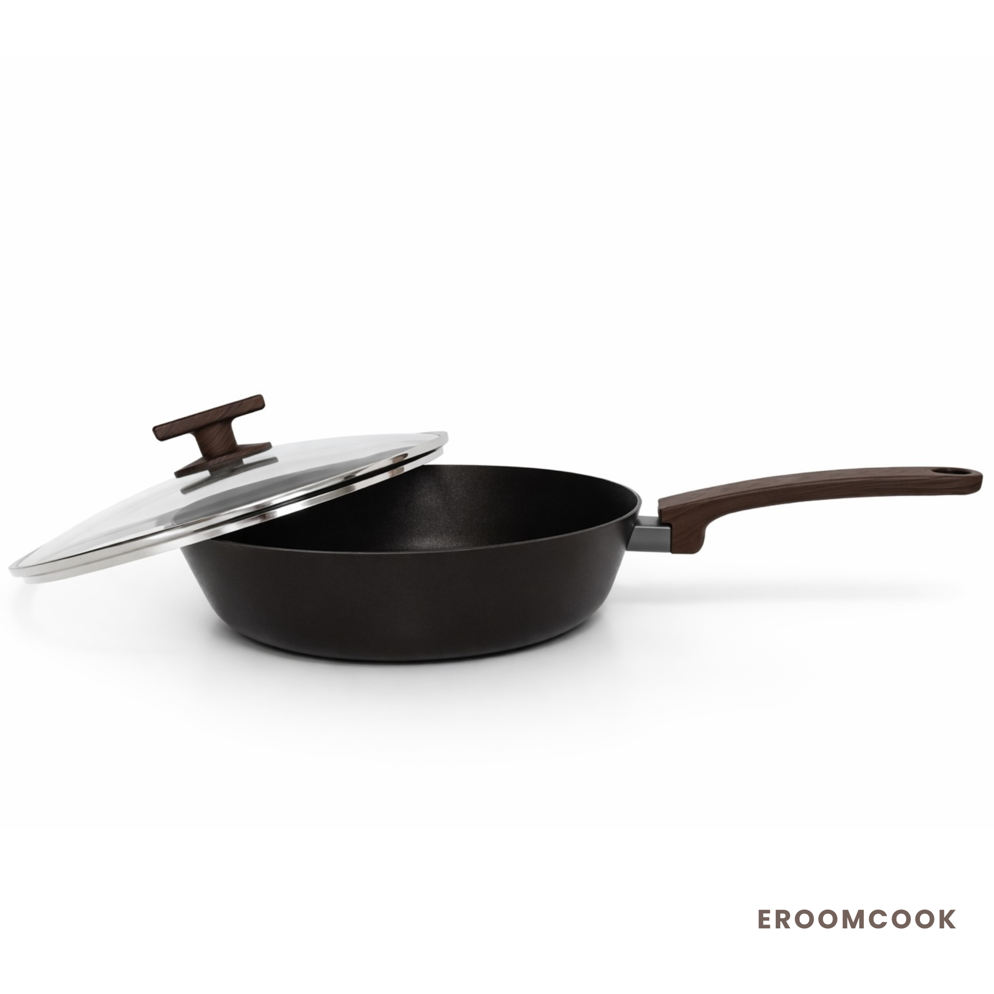 Brown Inoble 28cm|11" Frying Pan & Wok & Lid SET