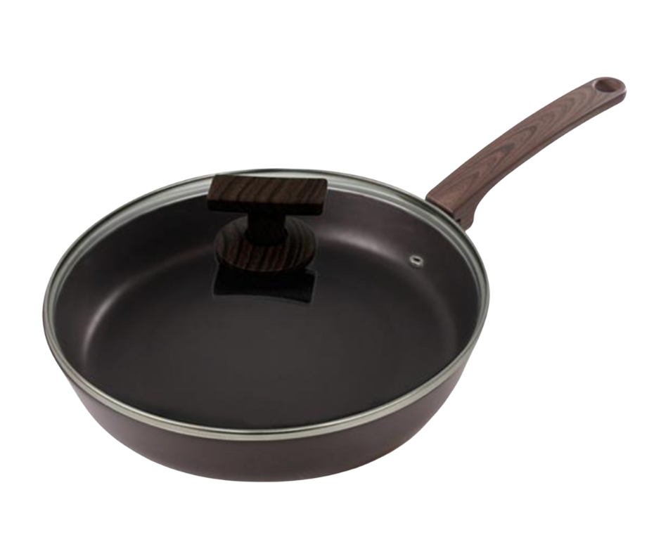 Brown Inoble 28cm|11" Frying Pan & Wok & Lid SET